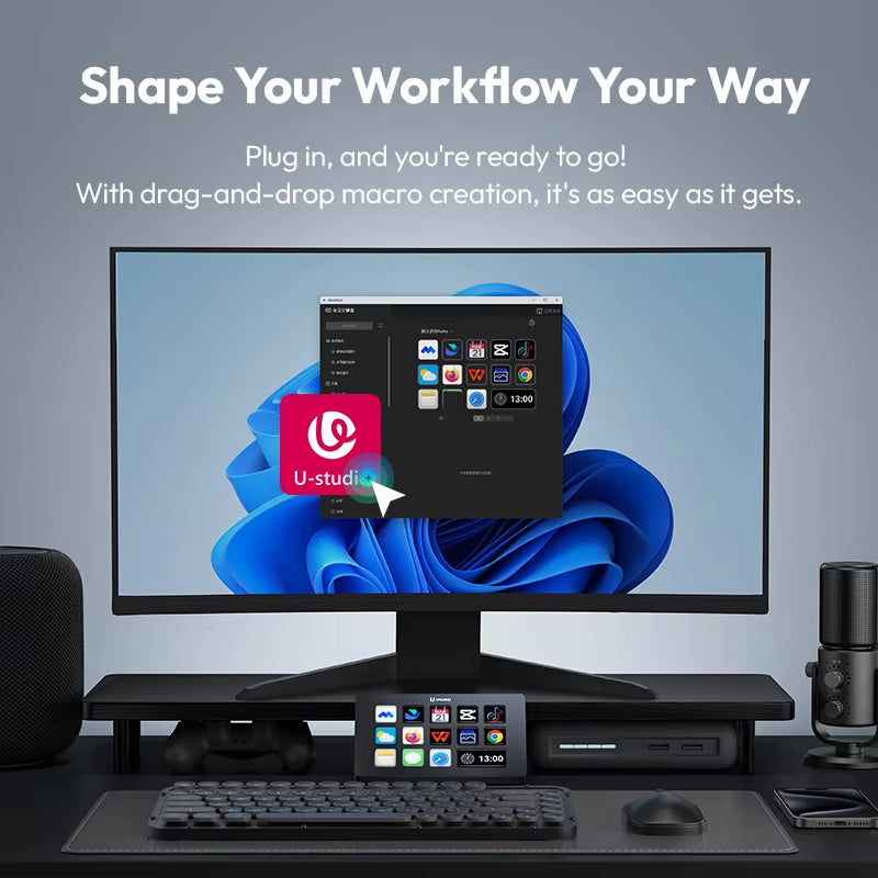 D200 Production Console and Studio Controller for Gaming/Office/Livestreaming/Content Creation Youtube Tiktok